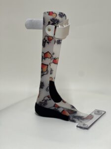 Thermoplastic AFO with love heart design